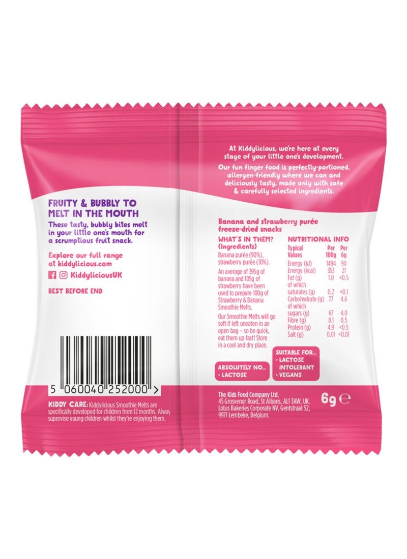 Kiddylicious Delicious Strawberry And Banana Smoothie Melts - Image 2